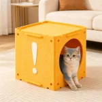 Extra Large Cartoon Cat House All Season Enclosed Rabbit 4 | PricZone