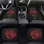 19Pc Red Rose Car Seat Cover Set with Floor Mats 3 | PricZone