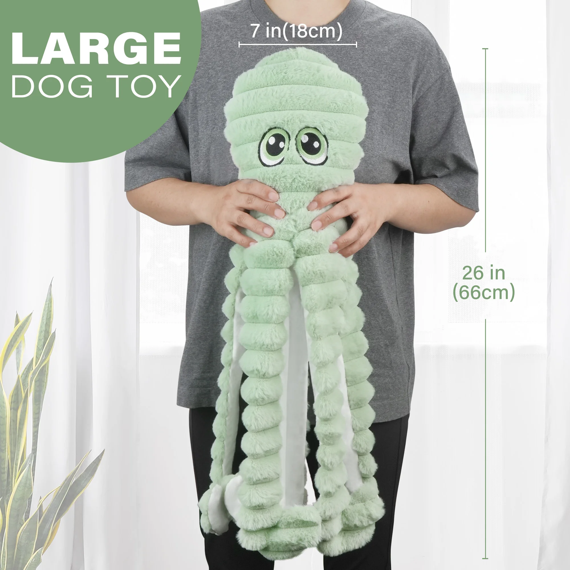 Octopus Design Pet Grinding Teeth Squeaky Plush Toy 2 | PricZone Octopus Design Pet Grinding Teeth Squeaky Plush Toy 2 | PricZone