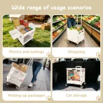 2In1 Foldable Shopping Cart Rolling Pet Carrier 55L 8 | PricZone 2 In 1 Foldable Shopping Cart Rolling Pet Carrier 55L 8 | PricZone