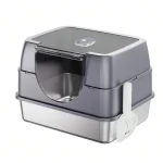 Extra Large Stainless Steel Litter Box with Lid High Sided 1 | PricZone