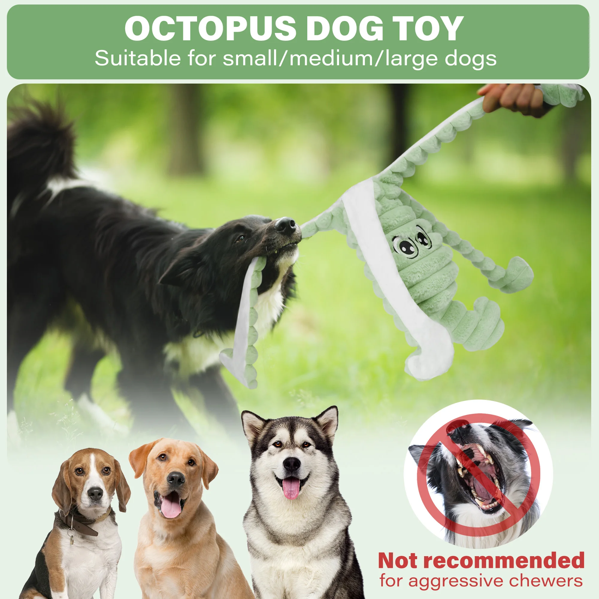 Octopus Design Pet Grinding Teeth Squeaky Plush Toy 5 | PricZone Octopus Design Pet Grinding Teeth Squeaky Plush Toy 5 | PricZone