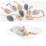 Pieces Imitation Fur Cat Mouse Rattle Toys 3 | PricZone