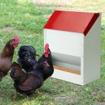 Large Automatic Metal Chicken Feeder Dispenser for Farm 7 | PricZone Large Automatic Metal Chicken Feeder Dispenser for Farm 7 | PricZone