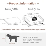 Elevated Dog Sofa for Medium To Large Dogs Couch Bed 4 | PricZone
