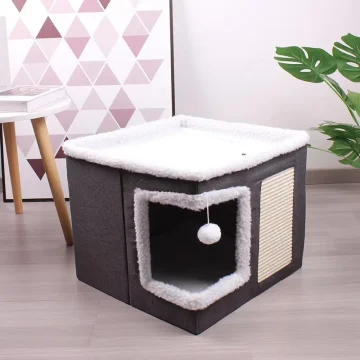 Cat Beds for Indoor Cats Large Cave for Pet House 1 | PricZone