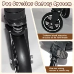 Pet Stroller for Dogs and Cats 2 In 1 Detachable Foldable 4 7 | PricZone