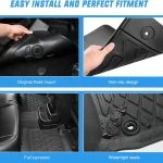 Nilight Chevy Silverado Ev Rst All Weather Floor Mats 4 | PricZone Nilight Chevy Silverado Ev Rst All Weather Floor Mats 4 | PricZone