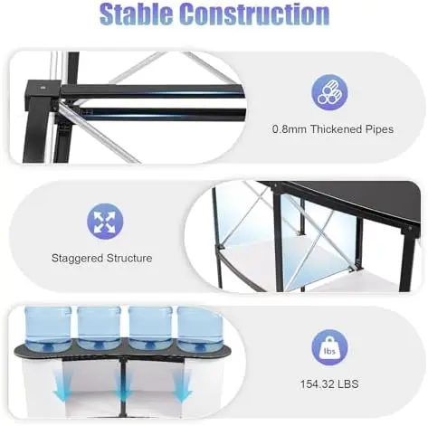 52in PopUp Trade Show Reception Desk Foldable Table Stand 2 | PricZone 52 in Pop Up Trade Show Reception Desk Foldable Table Stand 2 | PricZone