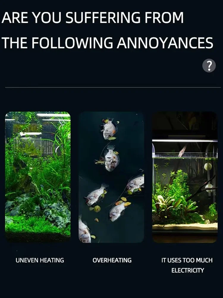 USB LED Fish Tank Clip Lamp High Transparency Bright 12