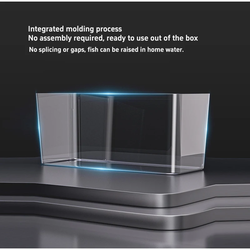 High Clarity Fish Tank Leak-Proof Desktop Aquarium Clear 13