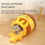 Honey Jar Cat Bed Warm Soft and Comfortable for Autumn 1 | PricZone Honey Jar Cat Bed Warm Soft and Comfortable for Autumn 1 | PricZone