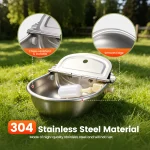 Stainless Steel Cow Dog Water Dispenser with Float Ball 4 | PricZone