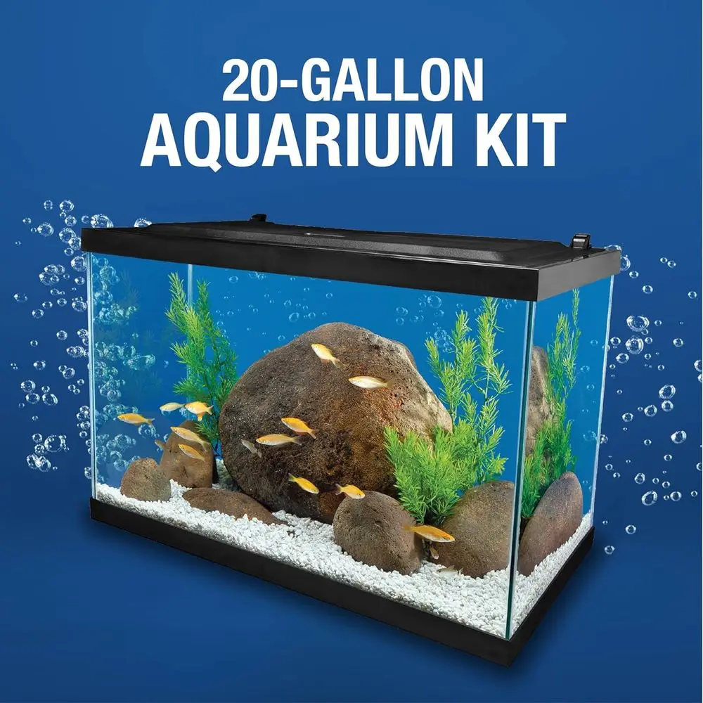 Aquarium 20 Gallon Complete Tropical Fish Tank Kit with LED 3 | PricZone Aquarium 20 Gallon Complete Tropical Fish Tank Kit with LED 3 | PricZone