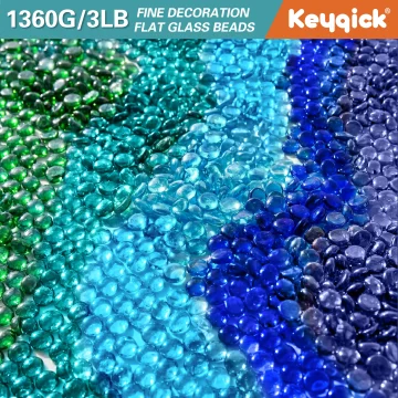 1360G Flat Glass Beads Assorted Color Gemstones Suitable 1 | PricZone