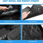 Nilight Tpe Floor Mats for Chevy Silverado GMC Sierra 1500 4 | PricZone
