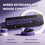 Cute Retro Round Aesthetic Typewriter Keyboard Mouse Set 2 | PricZone Cute Retro Round Aesthetic Typewriter Keyboard Mouse Set 2 | PricZone
