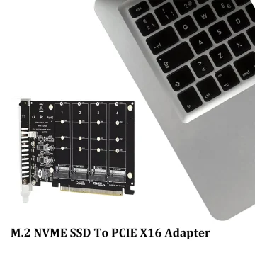Quad Port M2 Nvme SSD Pcie X16 Expansion Card 1 | PricZone