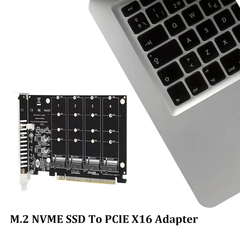 Quad Port M.2 Nvme SSD Pcie X16 Expansion Card product image