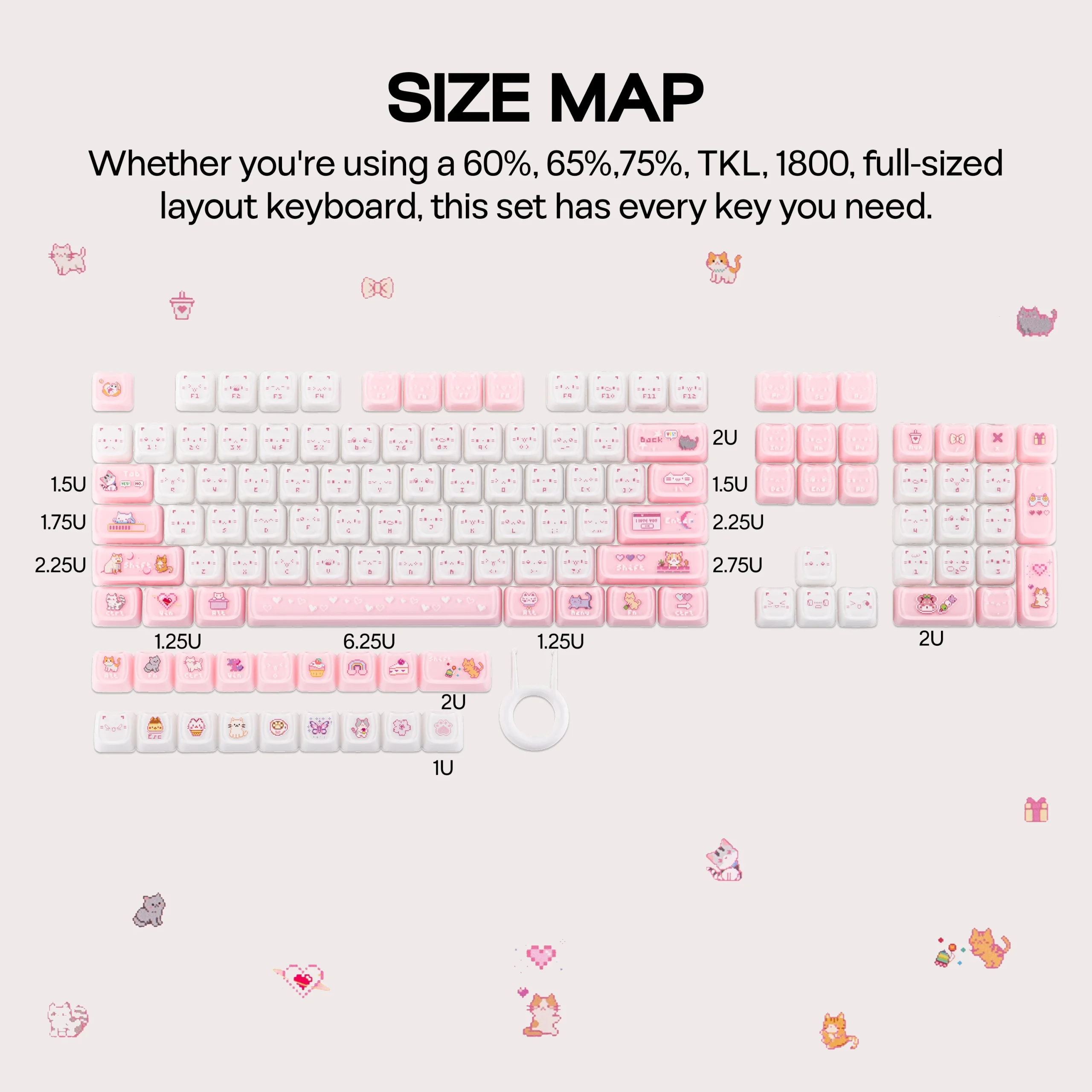 Kiiboom Mewsic Jelly Keycap Set 122 Mao Profile Abs+PC 5 | PricZone Kiiboom Mewsic Jelly Keycap Set 122 Mao Profile Abs+PC 5 | PricZone