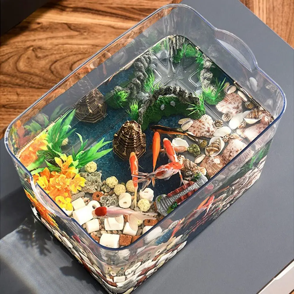 High-Quality Transparent Fish Tank Plastic Square Breeding 19