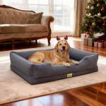 Large Orthopedic Dog Bed Pet Sofa with Bolster Sides 4 | PricZone