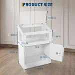 Large Acrylic Small Animal Cage with Storage Cabinet for Pets 6 | PricZone