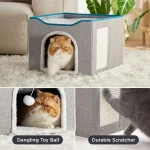 Cat Beds for Indoor Cats Large Cave for Pet House 7 | PricZone Cat Beds for Indoor Cats Large Cave for Pet House 7 | PricZone