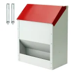 Large Automatic Metal Chicken Feeder Dispenser for Farm 8 | PricZone Large Automatic Metal Chicken Feeder Dispenser for Farm 8 | PricZone