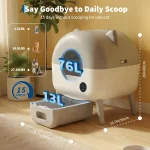 Automatic Self Cleaning Cat Litter Box 76L Smart App 2 | PricZone