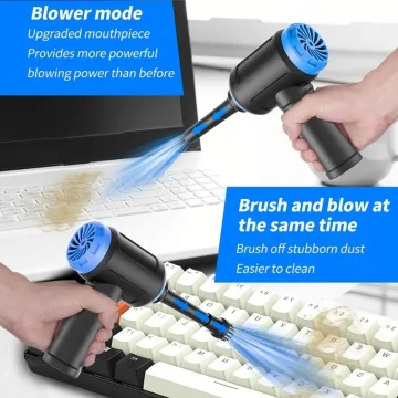 Cordless 110000Rpm PC Cleaner with Vacuum and Air Blower 2