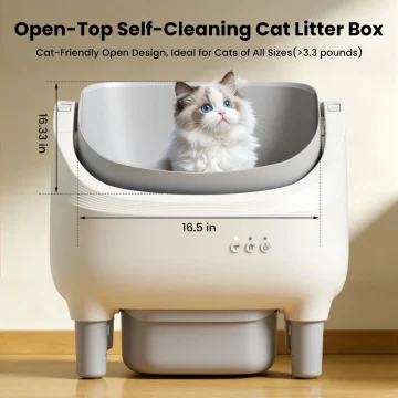 Cumrige Smart Self‑Cleaning Cat Litter Box App WiFi Control 2