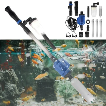 Aquarium Siphon-Operated Cleaner Fish Tank Sand Washer US 1