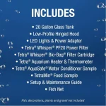 Aquarium 20 Gallon Complete Tropical Fish Tank Kit with LED 4 | PricZone Aquarium 20 Gallon Complete Tropical Fish Tank Kit with LED 4 | PricZone