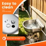 Stainless Steel Cow Dog Water Dispenser with Float Ball 3 | PricZone