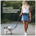 Hands Free Dog Leash with Waist Belt Large Zipper Pouch 8 | PricZone