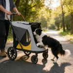 4Wheel Dog Stroller for Large Dogs Up to 42 kg OneClick 1 | PricZone 4 Wheel Dog Stroller for Large Dogs Up to 42 kg One Click 1 | PricZone
