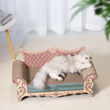 Cat Scratch Board Nest Sofa Bed Integrated L-Shaped 2