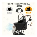 Shipping Cat Strollers for 2 Cats with Detachable Carrier 3 | PricZone