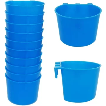 10 Pack Cage Cups Bird Feeders Seed Bowl Chicken Feeding 1 | PricZone