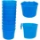 10 Pack Cage Cups Bird Feeders Seed Bowl Chicken Feeding