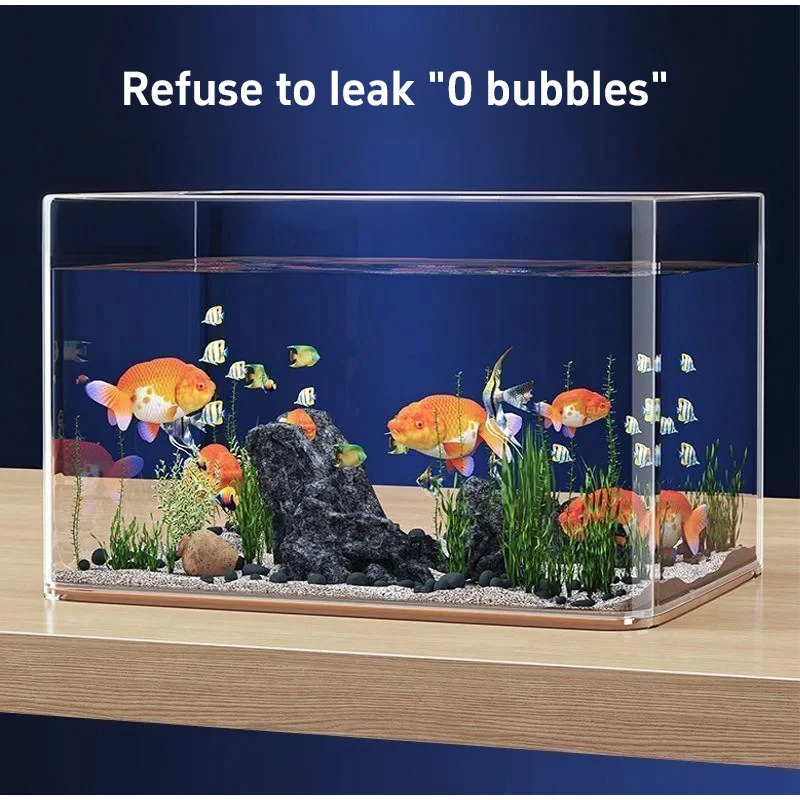High Clarity Fish Tank Leak-Proof Desktop Aquarium Clear 12