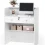 Small Front Reception Desk with Lockable Drawer