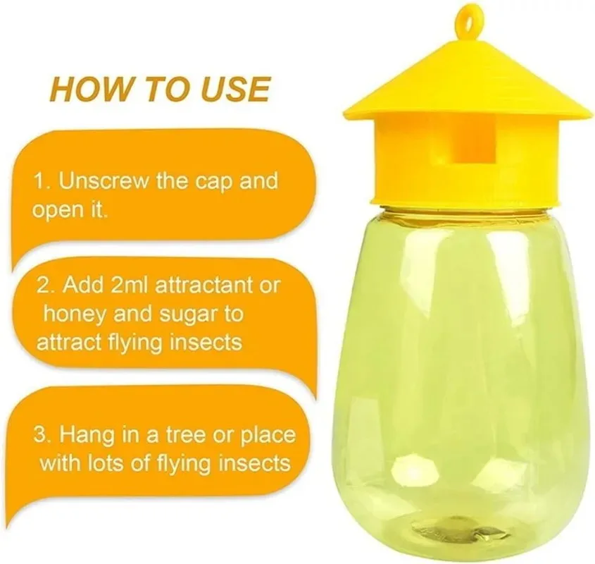 Liquid Fruit Fly Killer Trap Drosophila Attractant Wasp 21