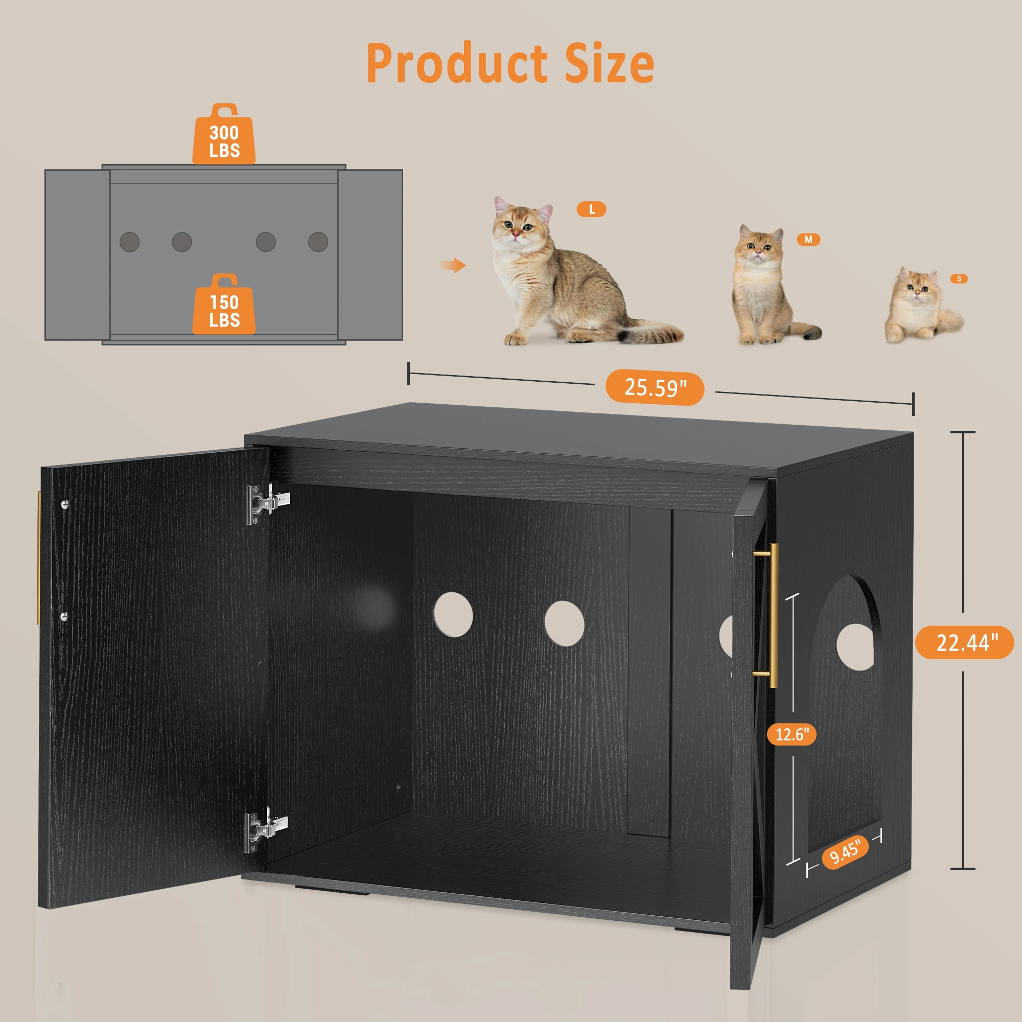 MultiFunctional Hidden Cat Litter Box Enclosure Wooden 4 | PricZone Multi Functional Hidden Cat Litter Box Enclosure Wooden 4 | PricZone