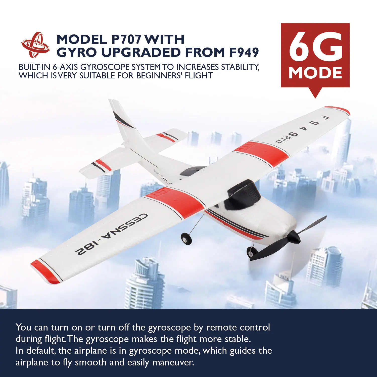 F949 24G 3D6G 3Ch RC Airplane Fixed Wing Plane Drone 2 | PricZone F949 24G 3D6G 3Ch RC Airplane Fixed Wing Plane Drone 2 | PricZone