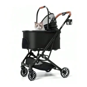 Shipping Cat Strollers for 2 Cats with Detachable Carrier product image