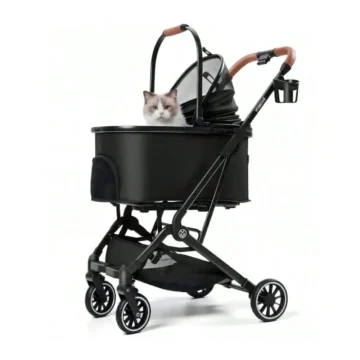 Shipping Cat Strollers for 2 Cats with Detachable Carrier 1 | PricZone