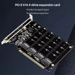 Quad Port M2 Nvme SSD Pcie X16 Expansion Card 4 | PricZone Quad Port M2 Nvme SSD Pcie X16 Expansion Card 4 | PricZone