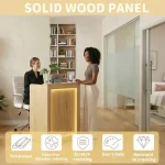 Modern Reception Desk with Lockable Drawer 15Mm Mdf 5 | PricZone Modern Reception Desk with Lockable Drawer 15Mm Mdf 5 | PricZone